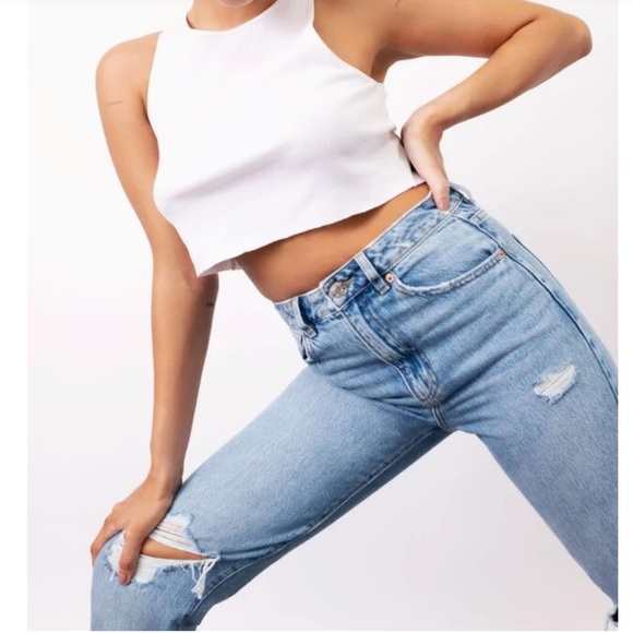 Garage Denim Mom Distressed Jeans - Picture 10 of 14